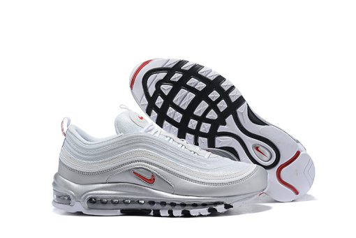 NIKE AIR MAX 97 WHITE (RED DETAILS)