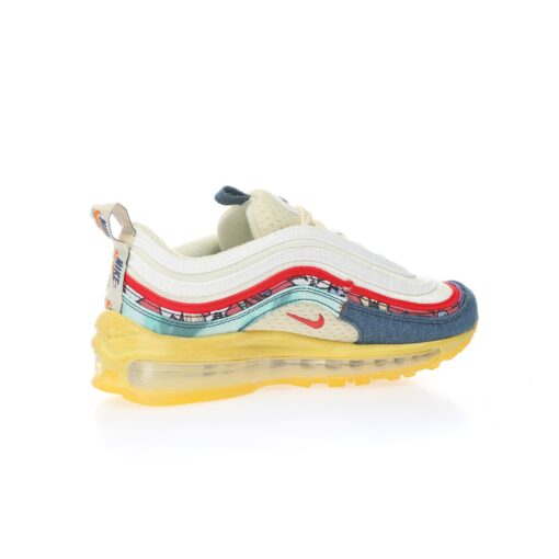 Nike Air Max 97″Coconut Milk Fossil Denim Red”