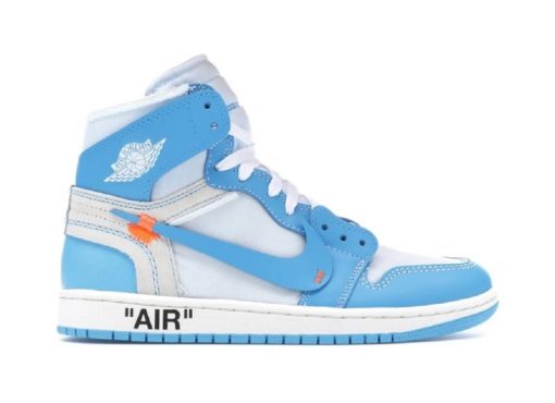 NIKE JORDAN 1 OFF WHITE RETRO BLUE