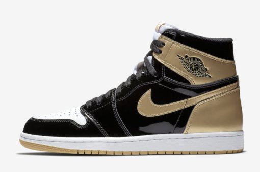 NIKE AIR JORDAN 1 BLACK X GOLD