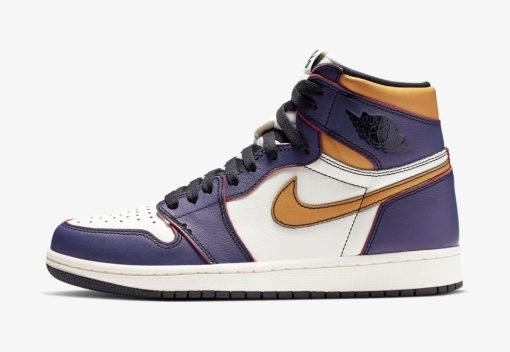 NIKE AIR JORDAN 1 GOLD X PURPLE