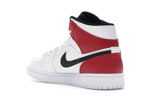 NIKE AIR JORDAN 1 MID WHITE RED