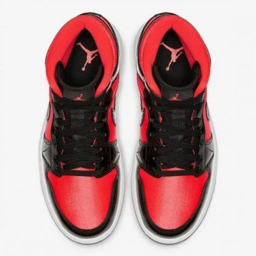 NIKE AIR JORDAN 1 MID BRIGHT CRIMSON