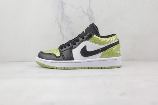 Nike Air Jordan 1 Low Vivid Green Snakeskin