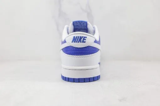 NIKE SB Dunk Low White and blue stitching