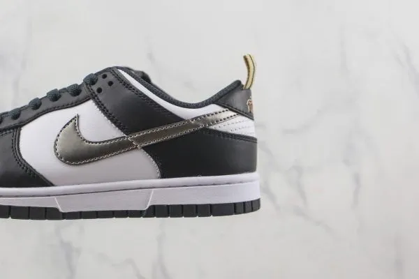 Nike Dunk Low Black White Metallic (GS)