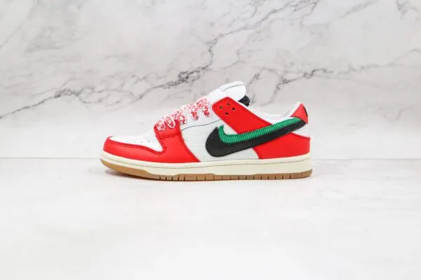 NIKE Dunk Low White red double hook