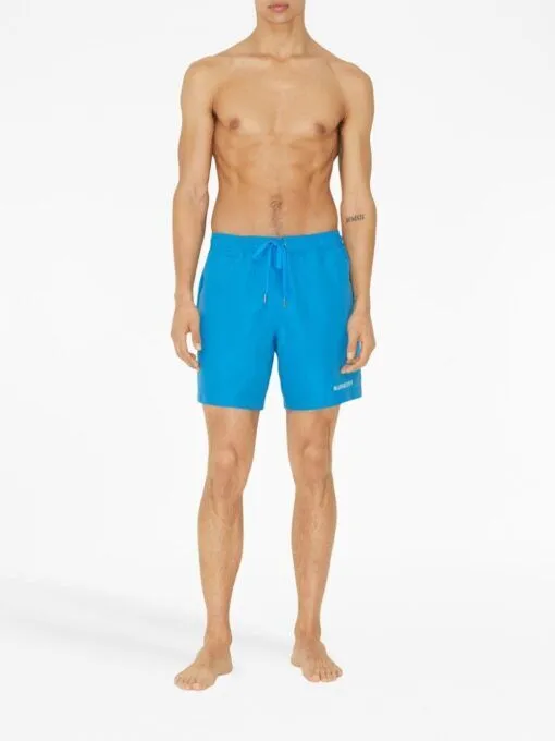 BB checked drawstring swim shorts