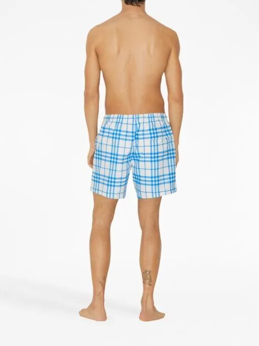 BB checked drawstring swim shorts