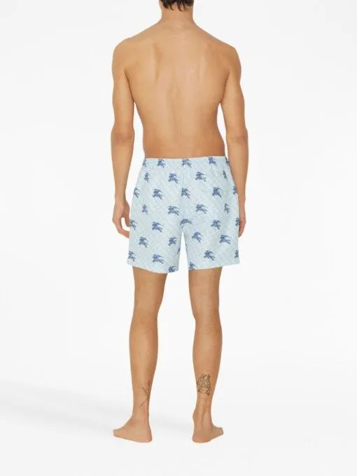 BB checked drawstring swim shorts