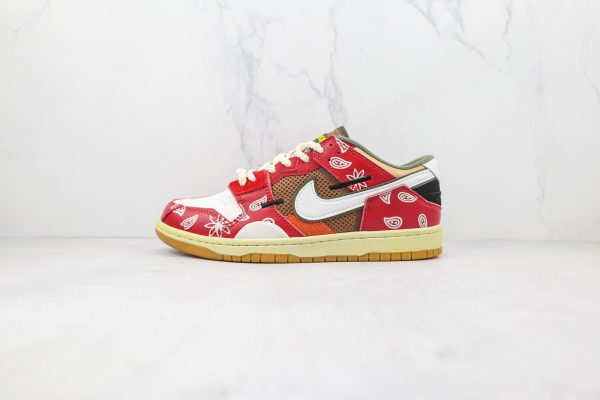 NIKE SB Dunk Low Red cashew flower