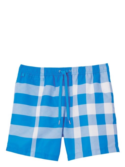 BB checked drawstring swim shorts