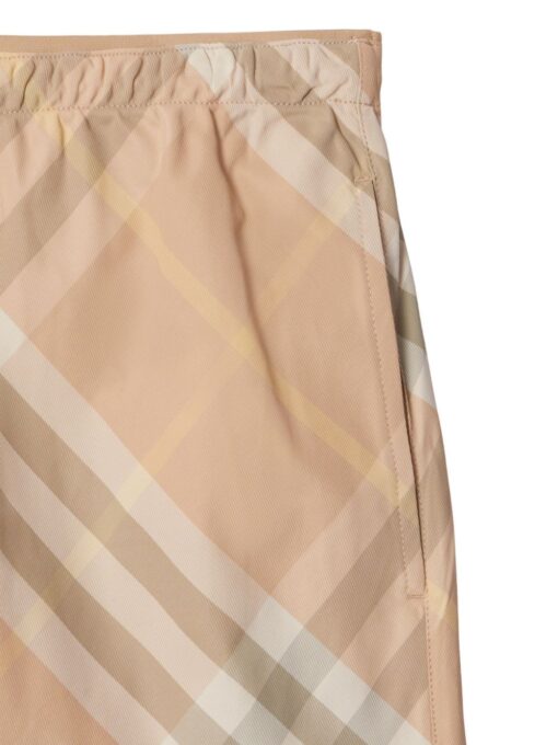 BB checked drawstring swim shorts