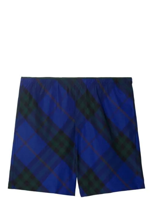 BB checked drawstring swim shorts