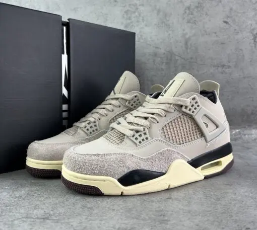 Maniere x Air Jordan 4 Fossil Stone