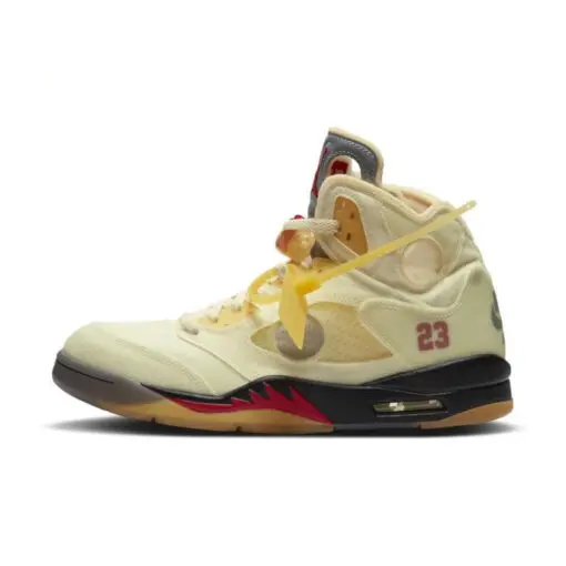 Off-White x Air Jordan 5 Sail Yellow