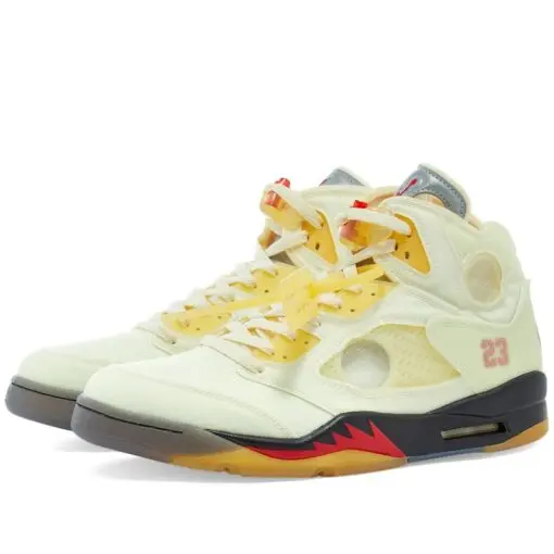 Off-White x Air Jordan 5 Sail Yellow