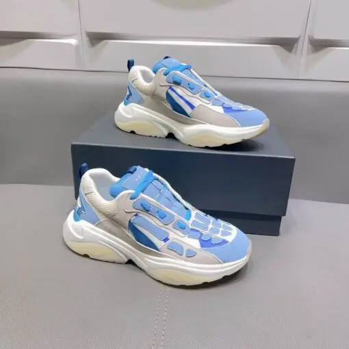 AMIRI Bone Runner Sneakers in Blue/White
