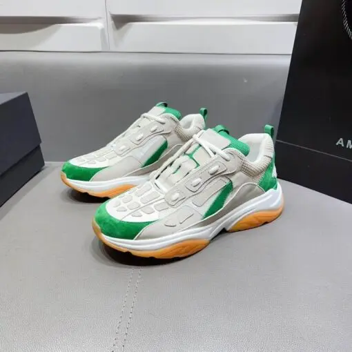 AMIRI Bone Runner Tennis Green Low Top Sneakers