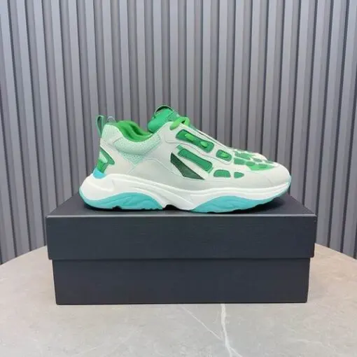 AMIRI Bone Runner Sneakers Green Gery