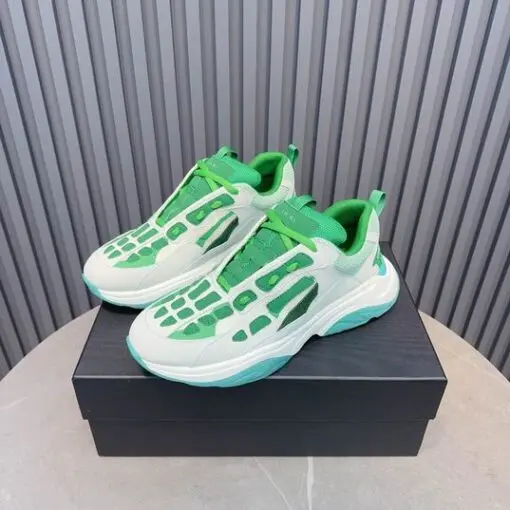AMIRI Bone Runner Sneakers Green Gery