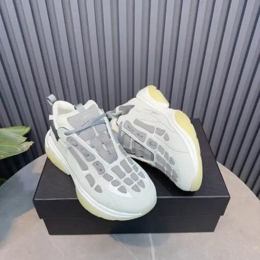 AMIRI Bone Runner Sneakers Grey Yellow