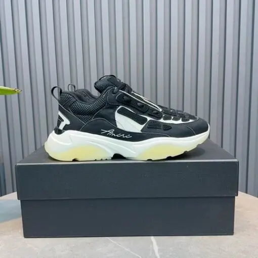 AMIRI Bone Runner Sneakers Black Yellow
