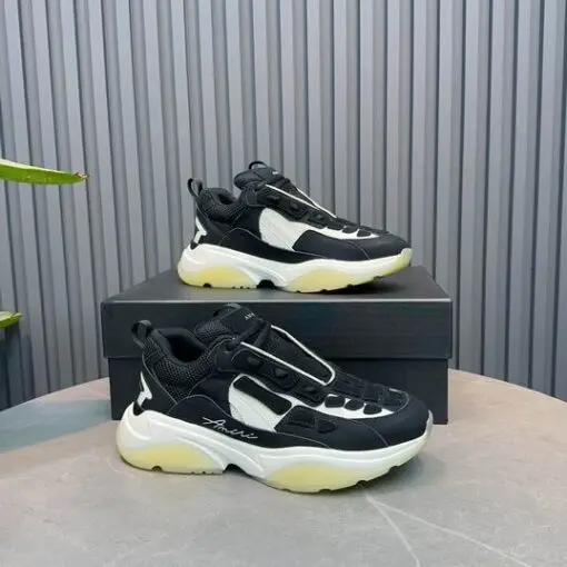AMIRI Bone Runner Sneakers Black Yellow