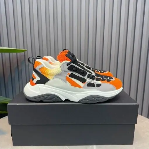 AMIRI Bone Runner Sneaker Orange Grey Black