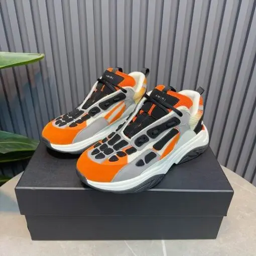 AMIRI Bone Runner Sneaker Orange Grey Black