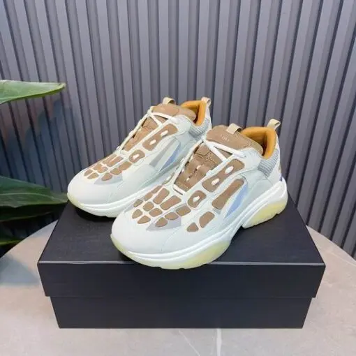 AMIRI Bone Runner Sneakers Brown & Paste