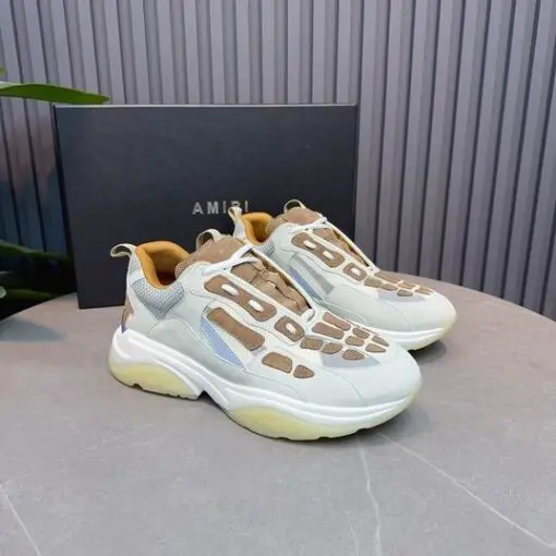 AMIRI Bone Runner Sneakers Brown & Paste