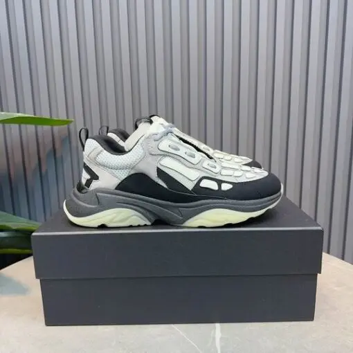 AMIRI Bone Runner Sneakers in Black/Grey