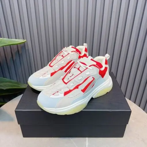 Amiri Bone Runner Sneaker Red & Grey