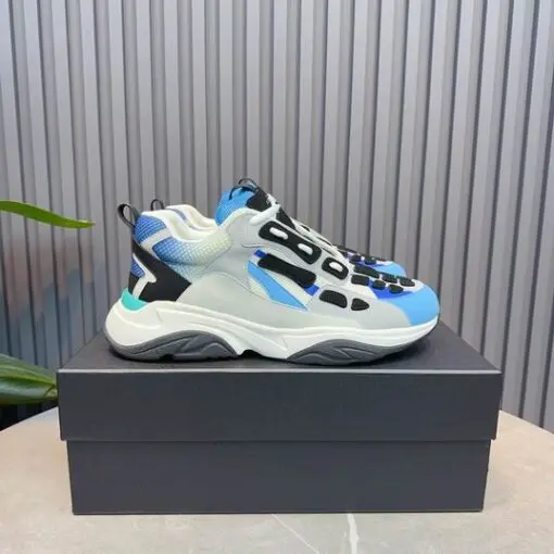 Amiri Bone Runner Sneakers Blue Black & Grey