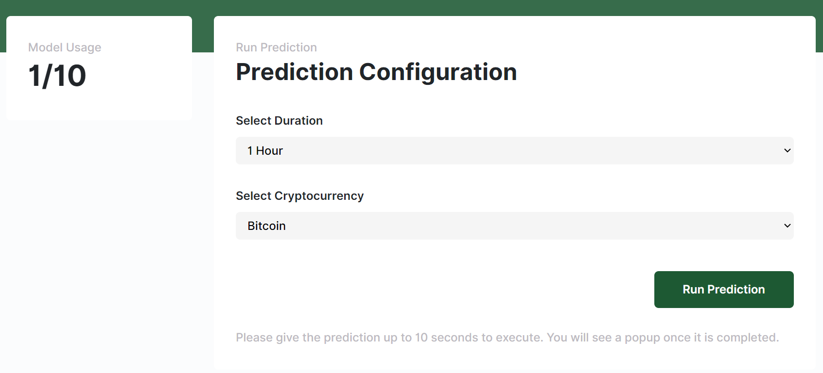 Select Cryptocurrency