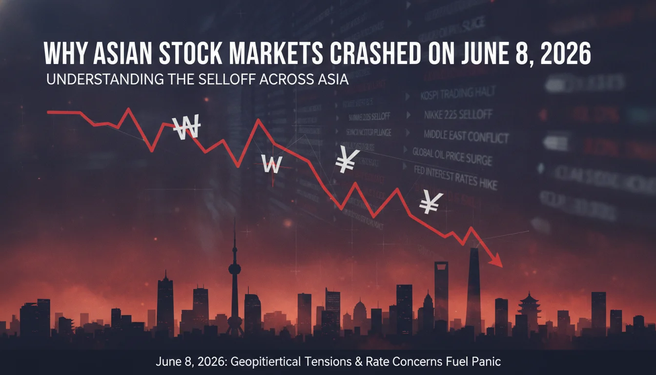 Why Asian Stock Markets Crashed on June 8, 2026: Understanding the Selloff Across Asia