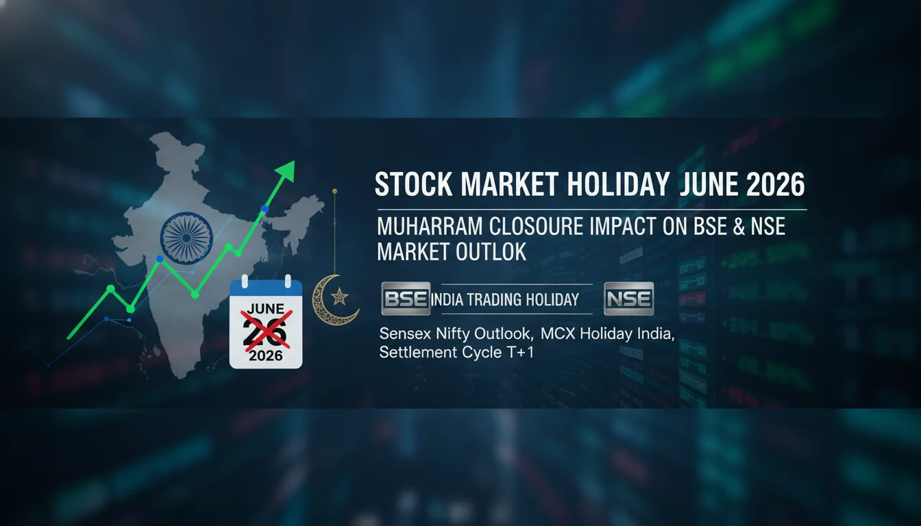 Stock Market Holiday June 2026: Muharram Closure Impact on BSE & NSE and Market Outlook