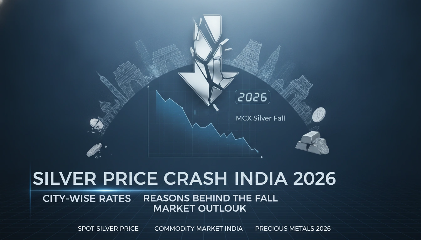 Silver Price Crash in India 2026: City-Wise Rates, Reasons Behind the Fall and Market Outlook