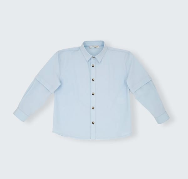 Chemise à manches amovible