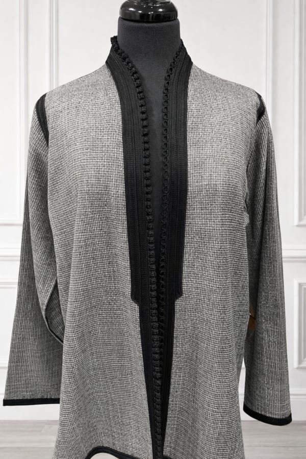 Kimono silver/black court ouvert – 39ad noirs