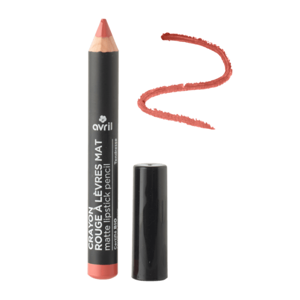 Crayon rouge à lèvres mat Tendresse certifié bio