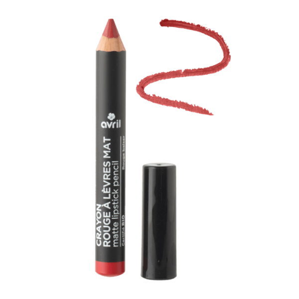 Crayon rouge à lèvres mat Rouge baiser certifié bio