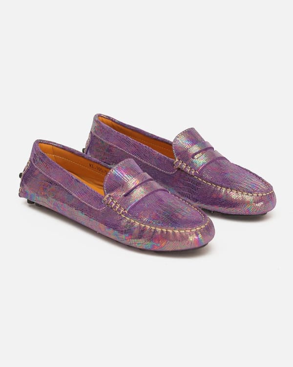 Mocassin Driver Max Multicolore imprimé Serpent