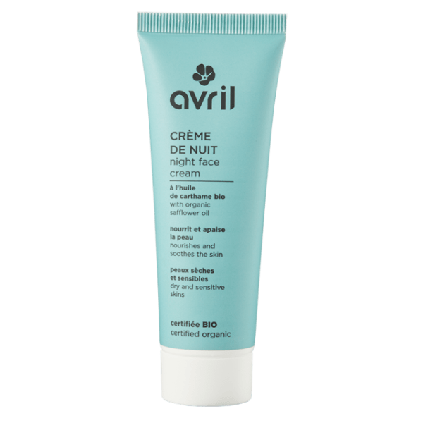 Crème de nuit peaux sèches et sensibles 50ml certifiée bio