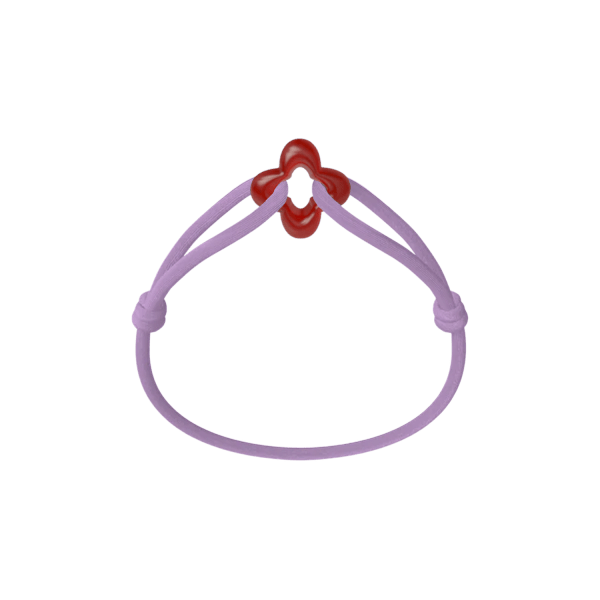 Bracelet Cordon - Red Clover
