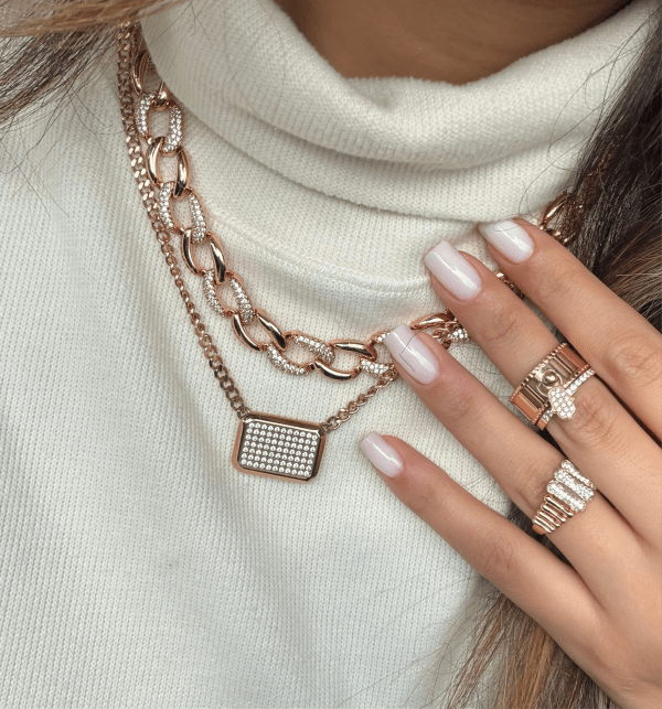 Collier maillons cubain