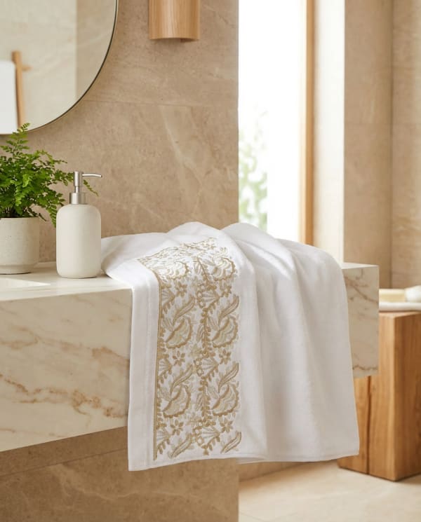 Serviette de bain 50x90cm - Collection Sakina