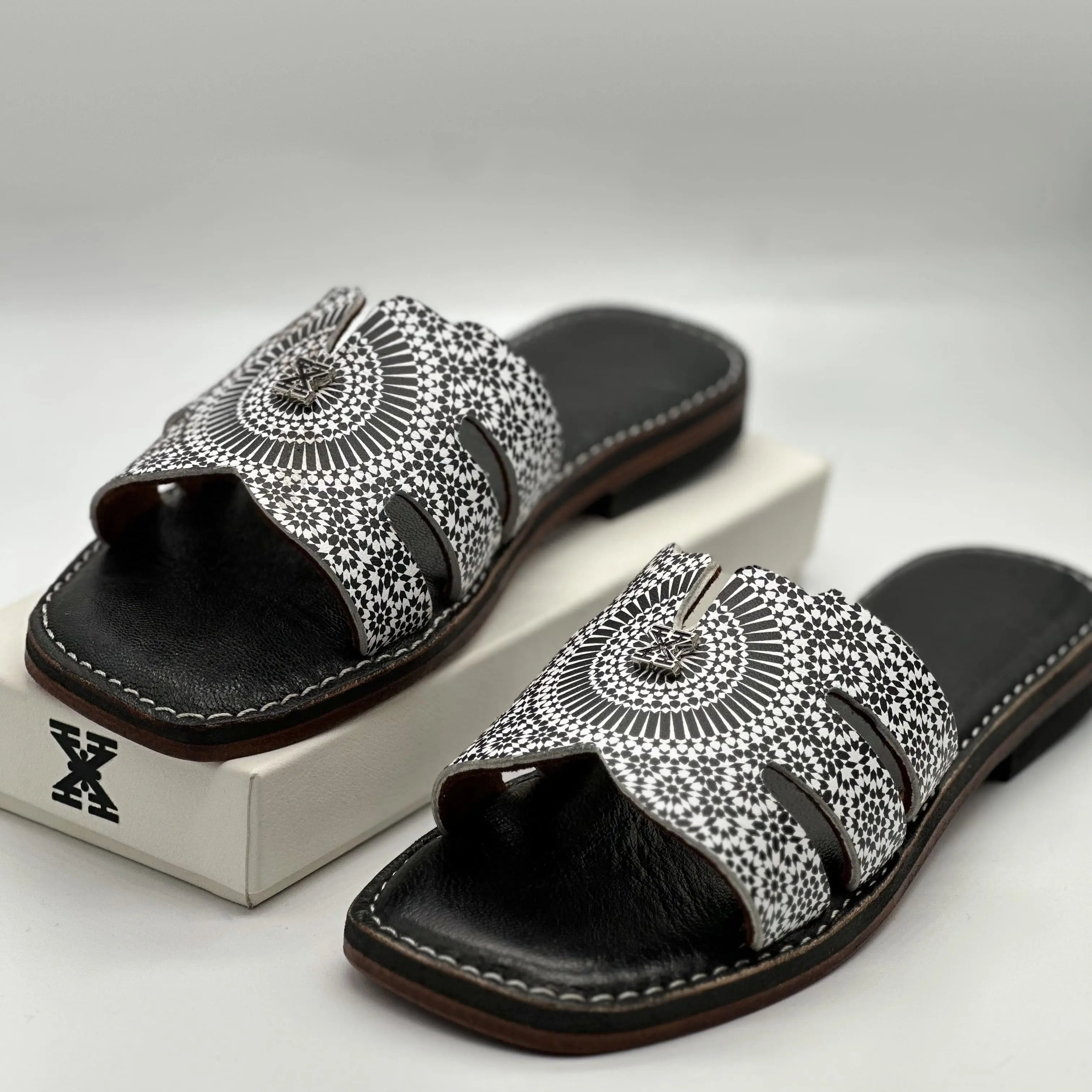 Sandales Black Zellige - Air Babouche