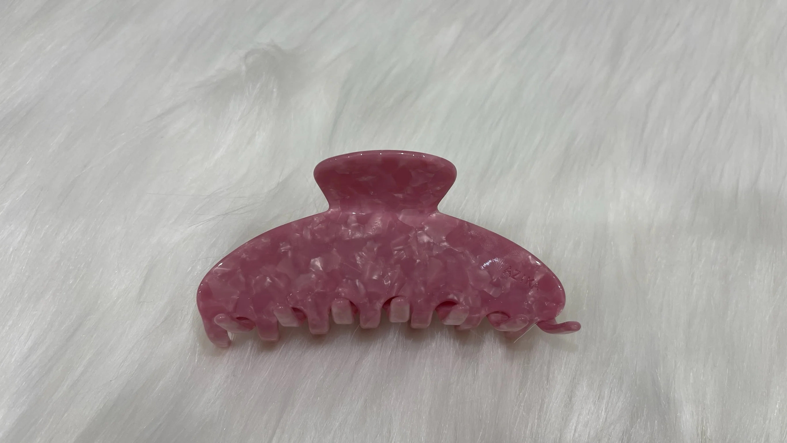 Rose Quartz Claw Clip